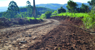 Foram realizados aproximadamente 12km de patrolamento e reabertura das estradas.